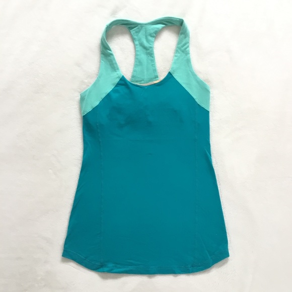 Lululemon turquoise two tone racerback tank